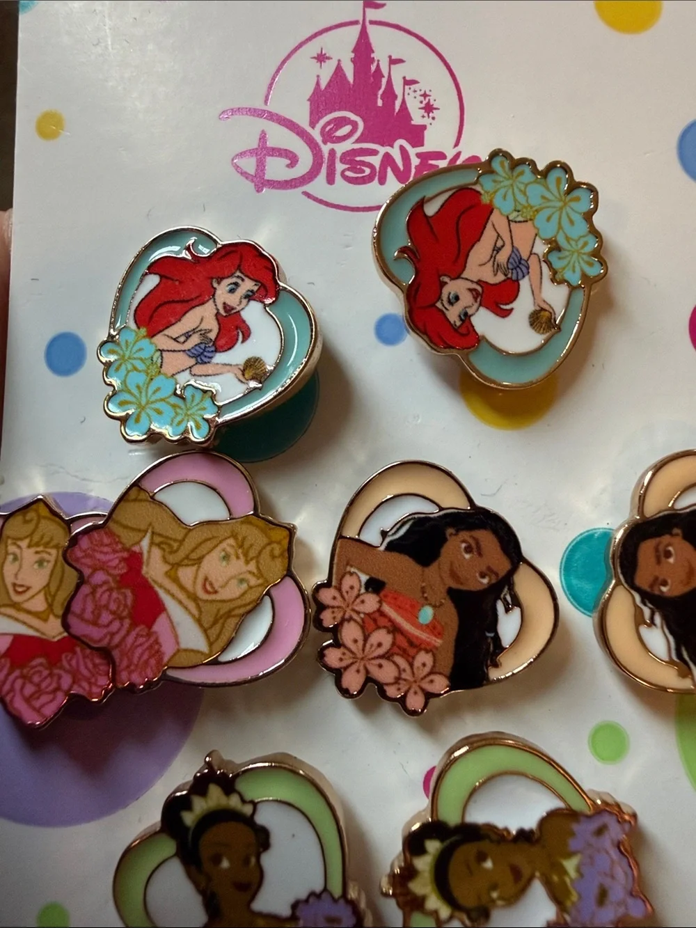 Disney Parks Princess Earrings- Set of 4